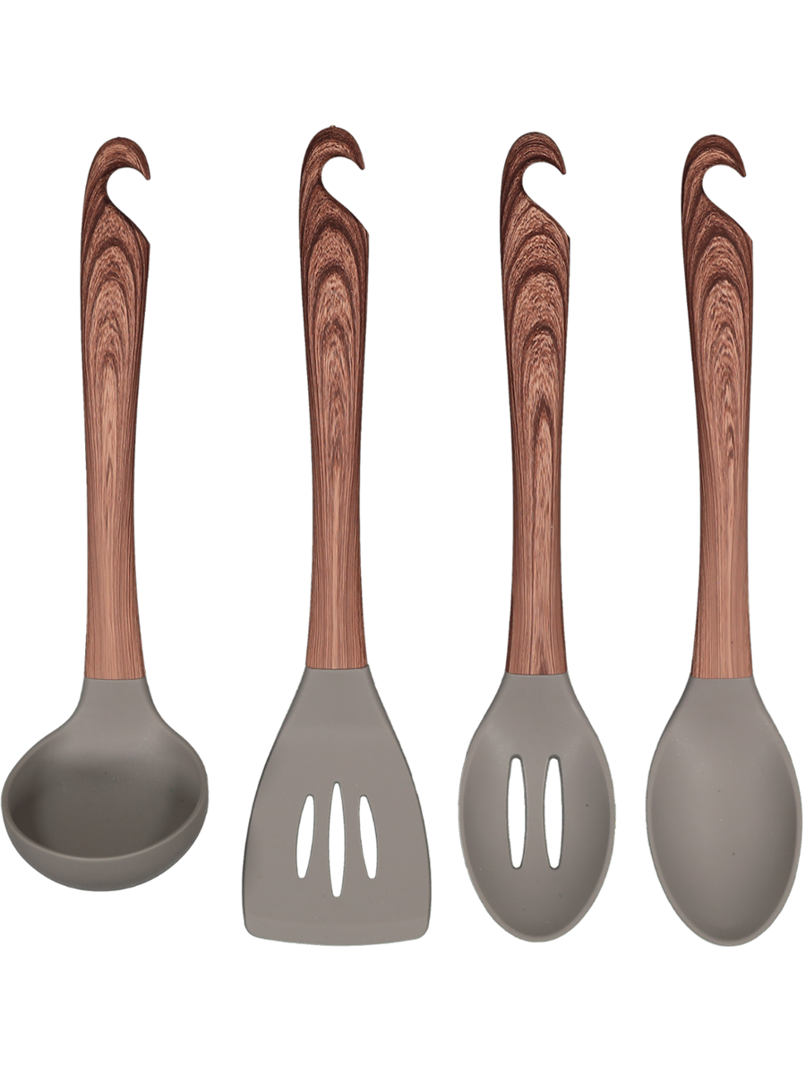 Wood Look Utensil Set