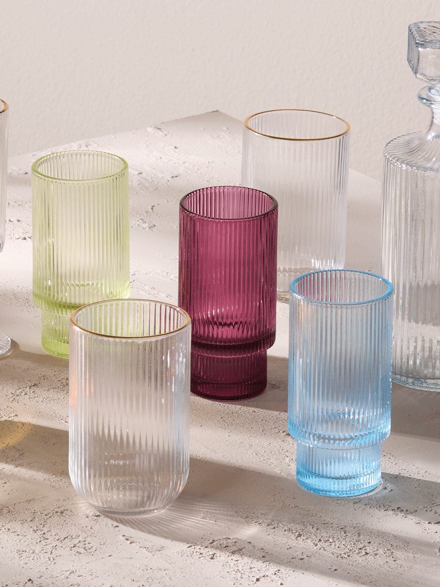 Burgundy Glass Tumbler