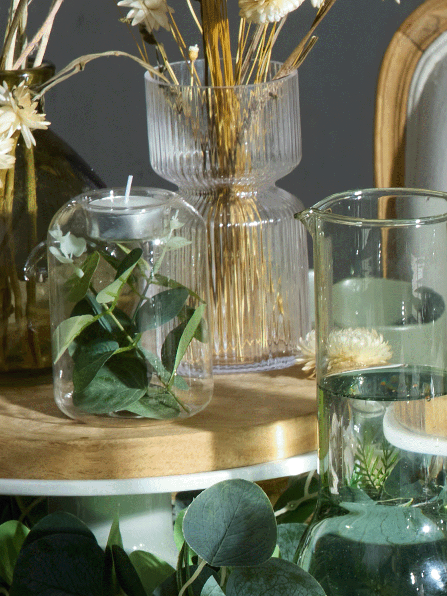 Pennygum Glass Candle Holders