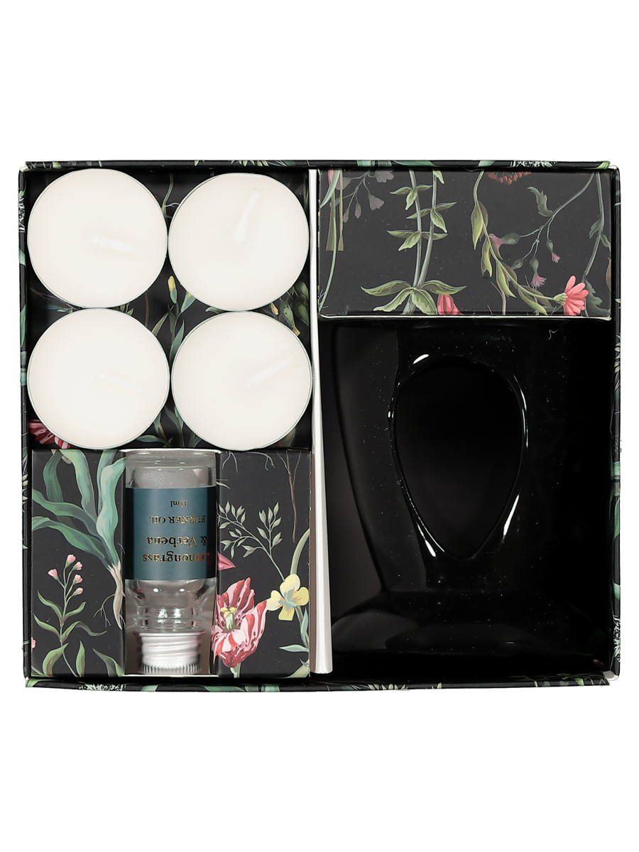 Oil Burner With Candles Gift Set