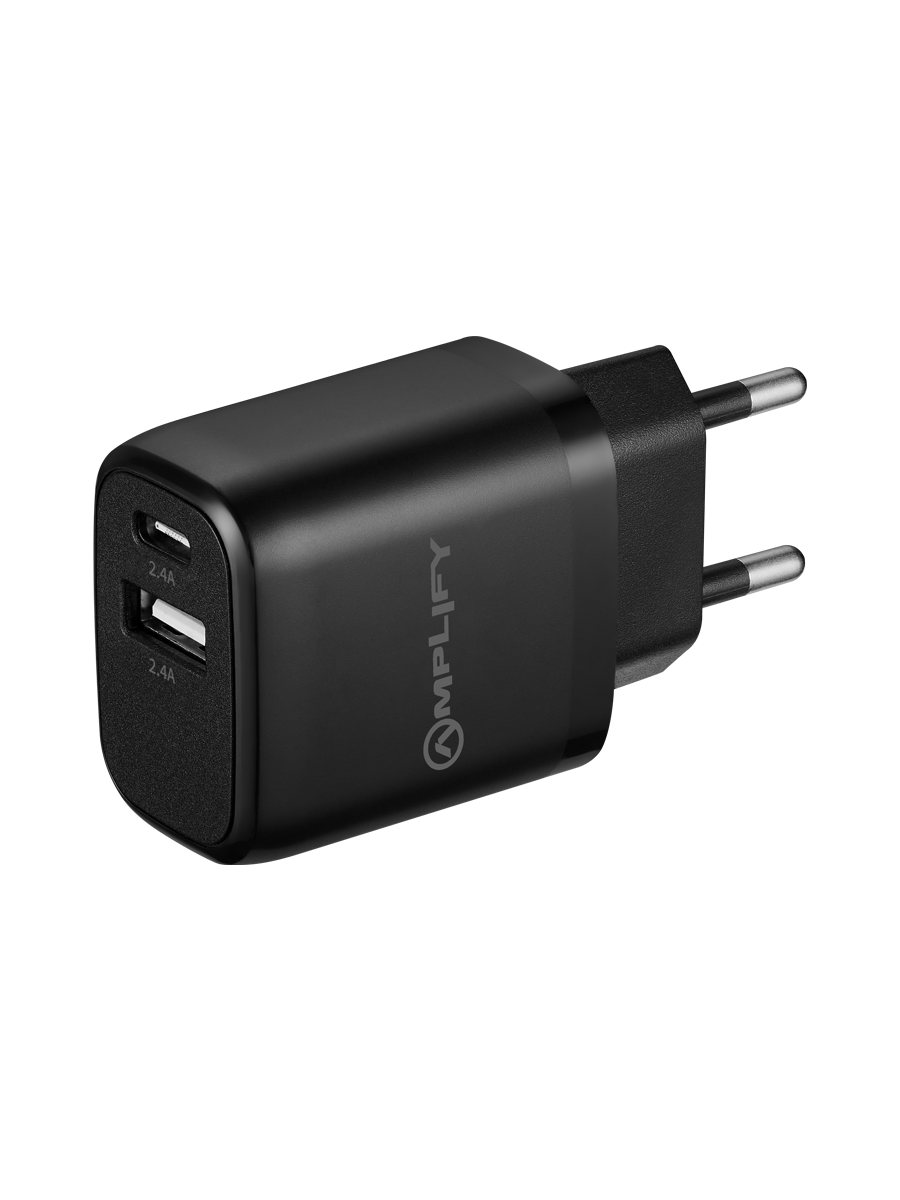 Amplify 12W Dual Wall Charger
