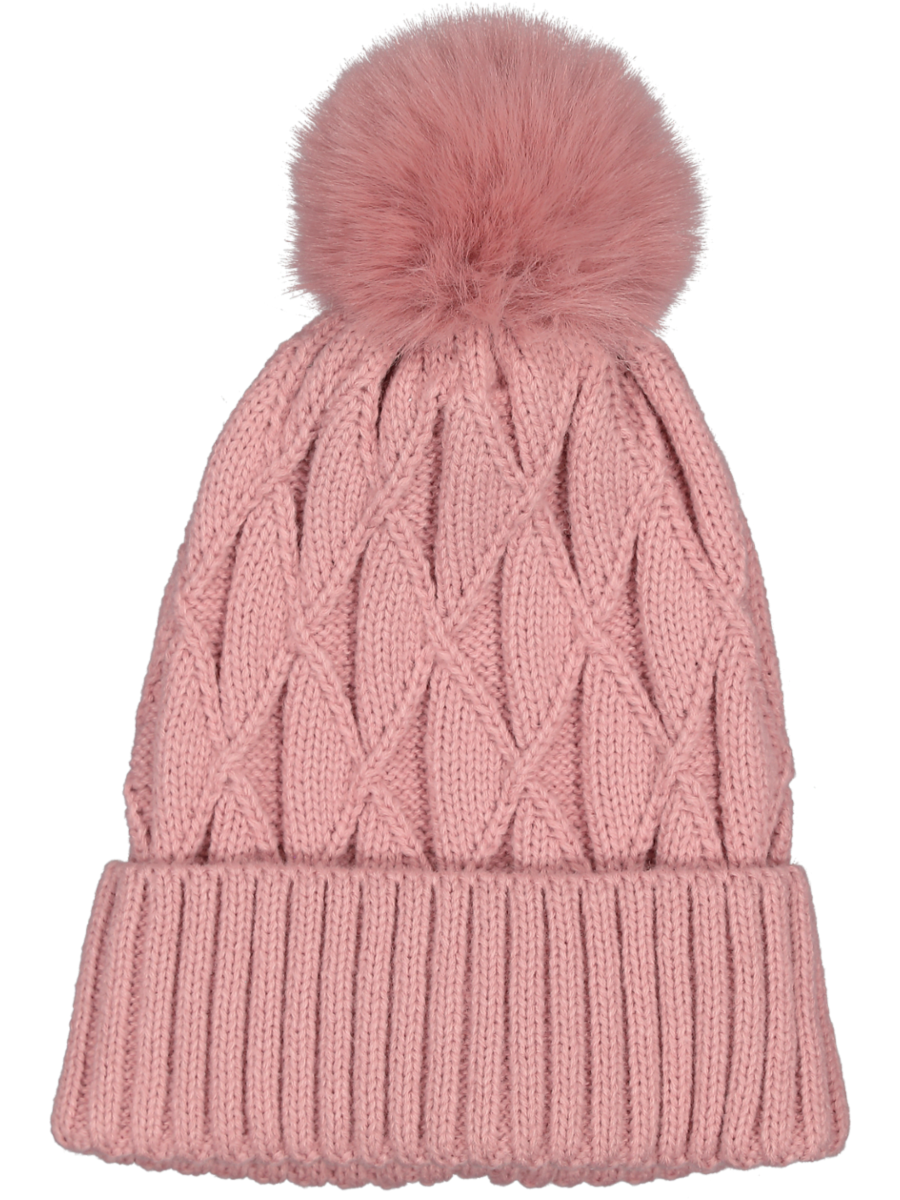 Plain Colour Knit Pom Pom Beanie