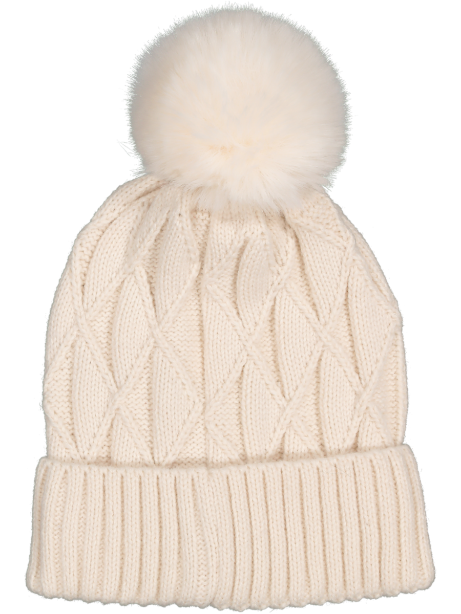 Multi Colour Knit Pom Pom Beanie