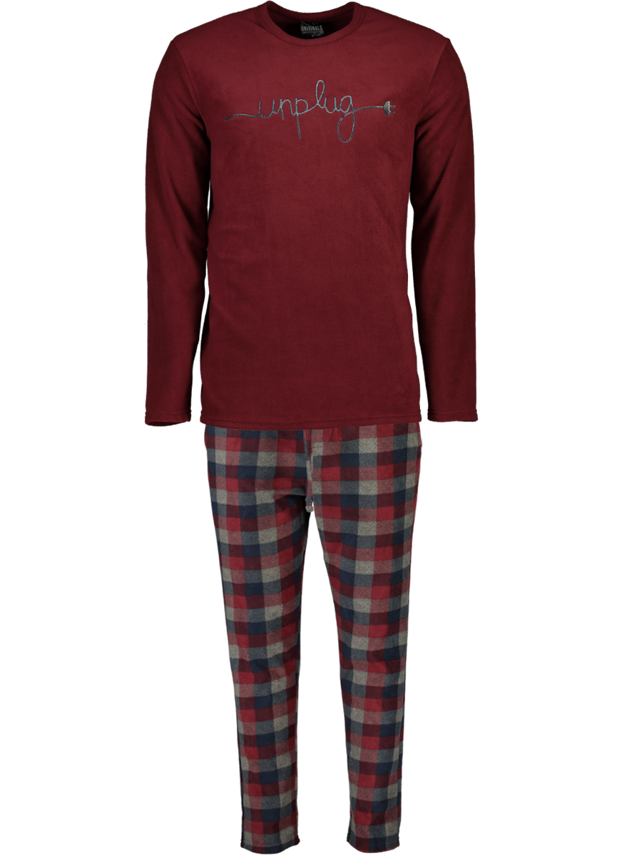 Maroon Winter Pyjama Set