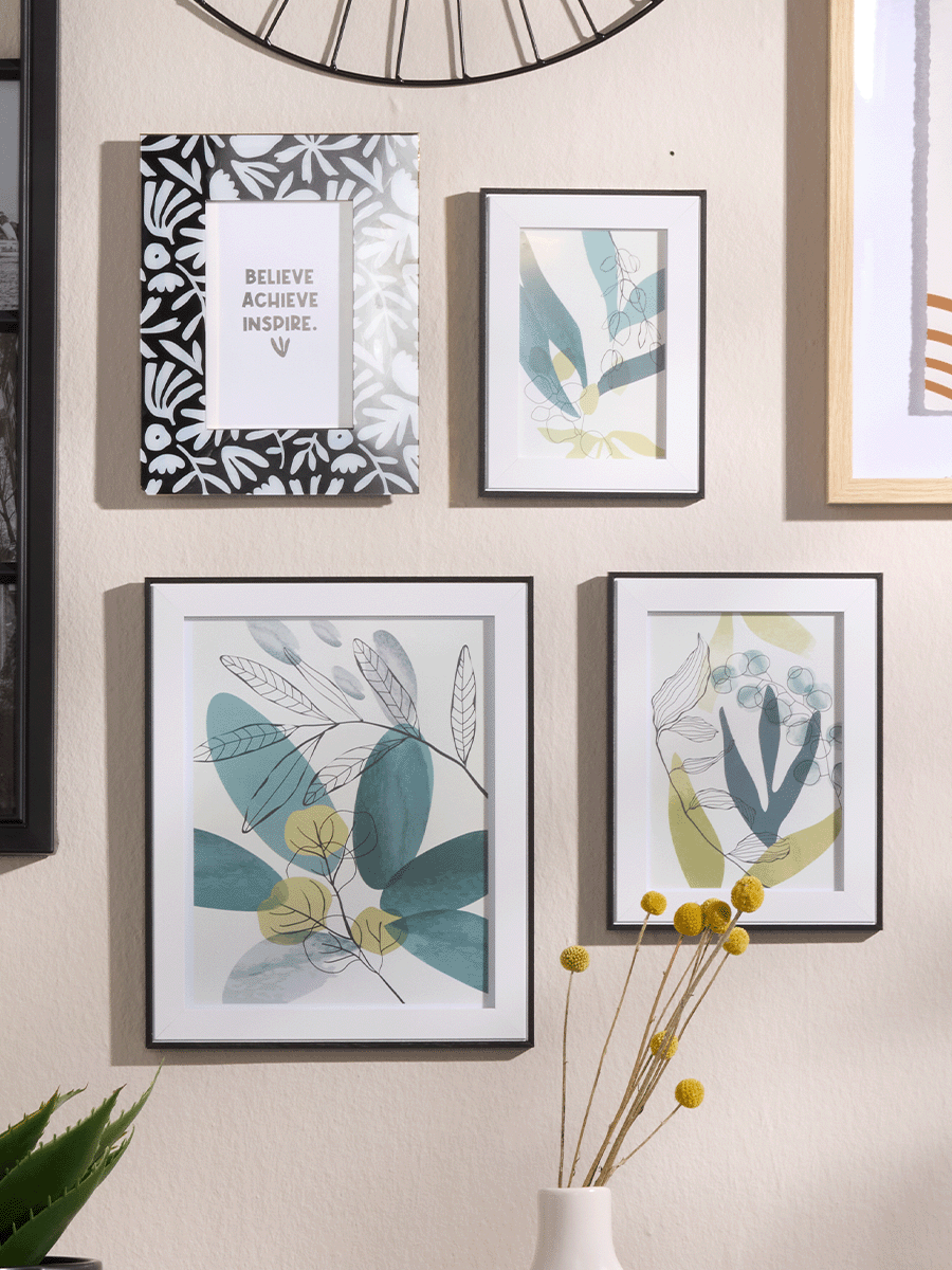 Med Black And White Frame