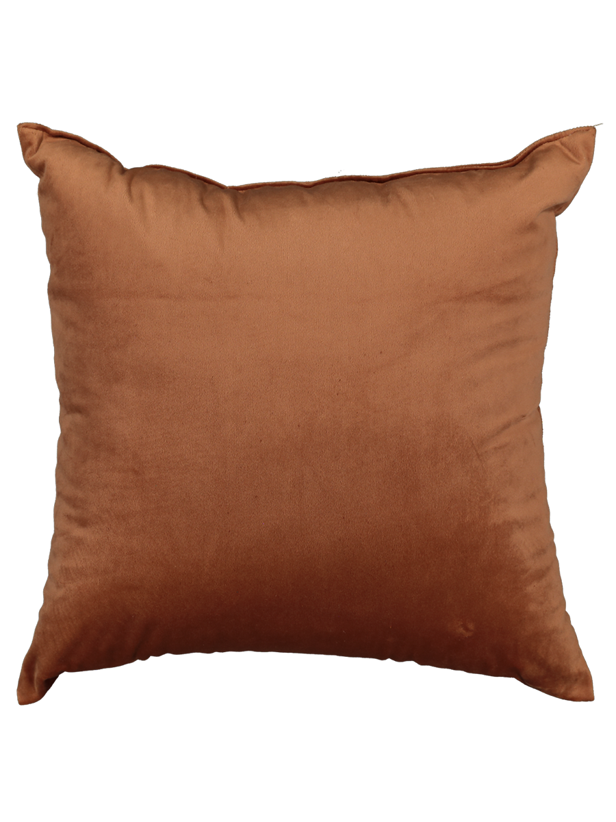 Faux Suede Scatter Rust Brushed