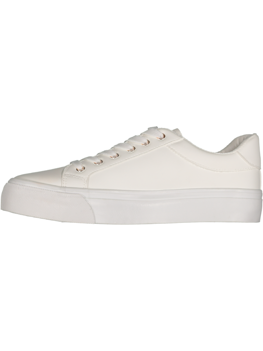 White Lace Up Sneakers