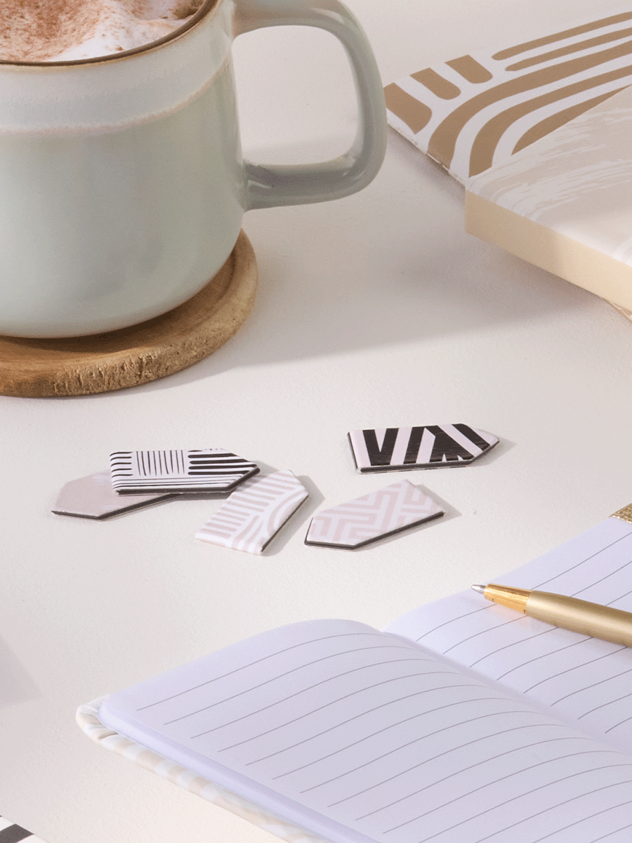 Bookmark Magnet Set 6 Piece Natural