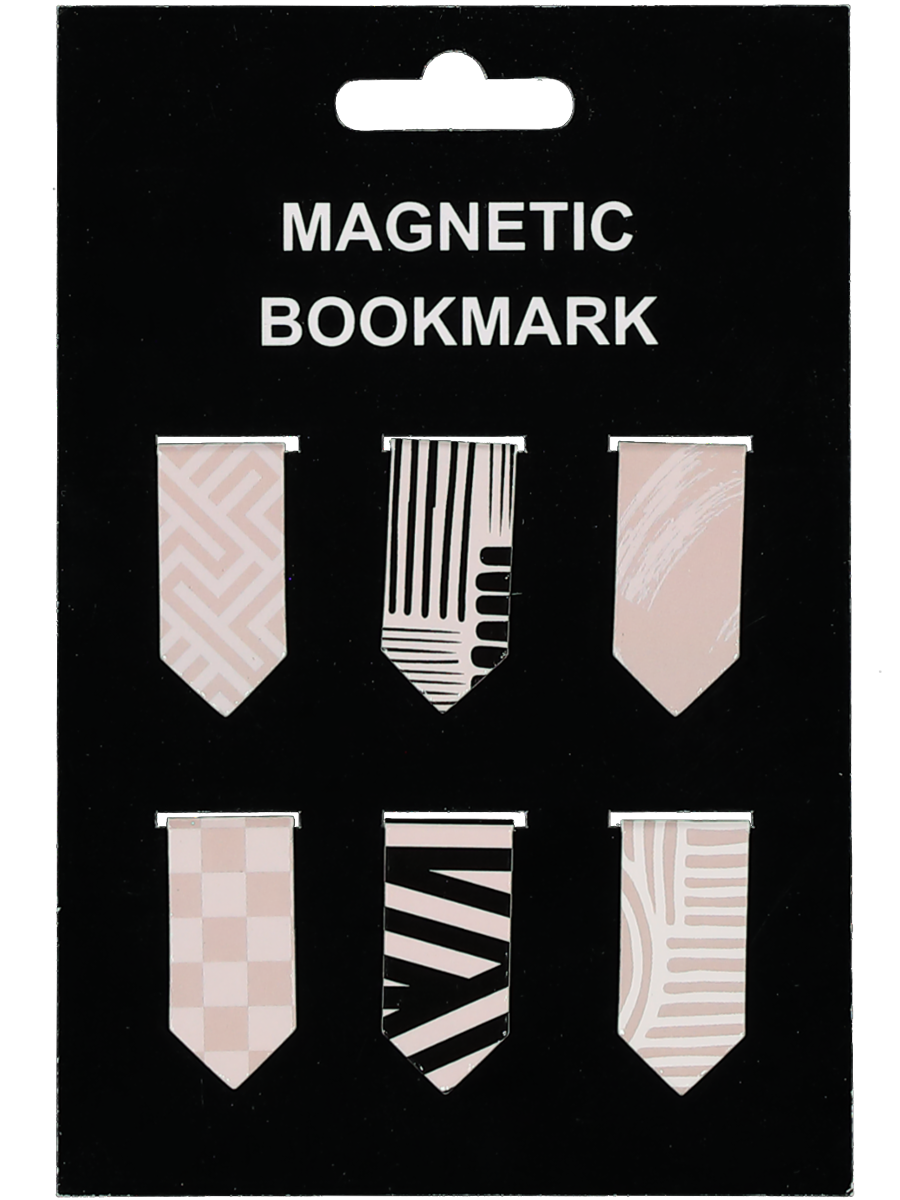 Bookmark Magnet Set 6 Piece Natural