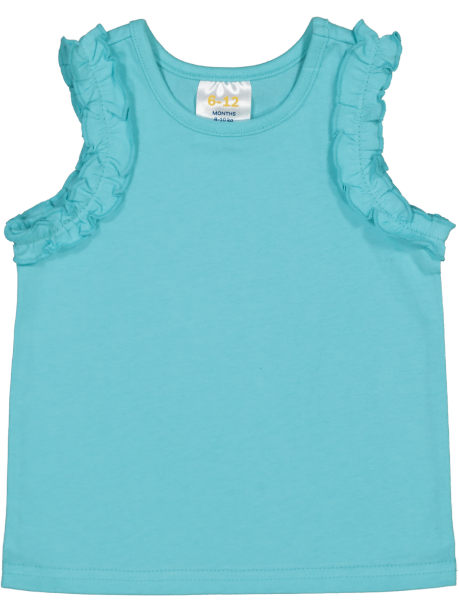 Turquoise Flared Vest
