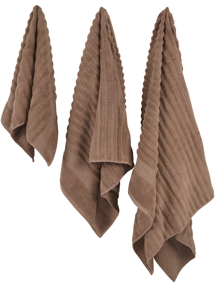 Taupe Ripple Bath Towel