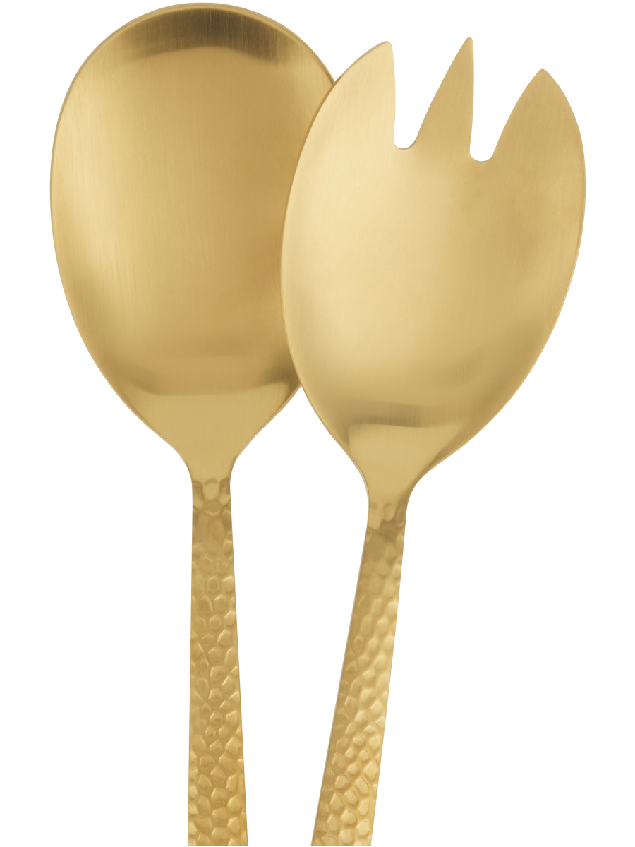Gold Salad Server Set