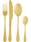 16 Piece Gold Cutlery Set