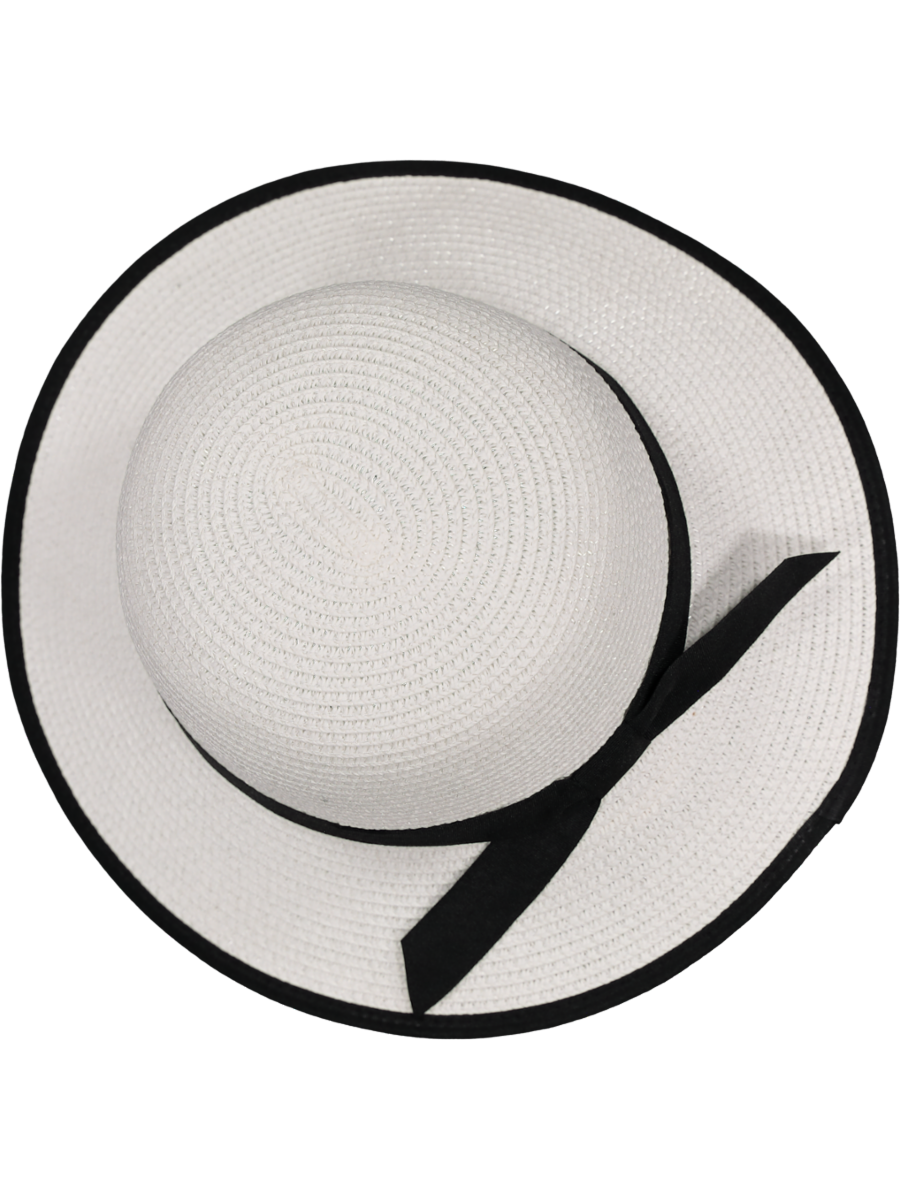 White Sun Brim Hat