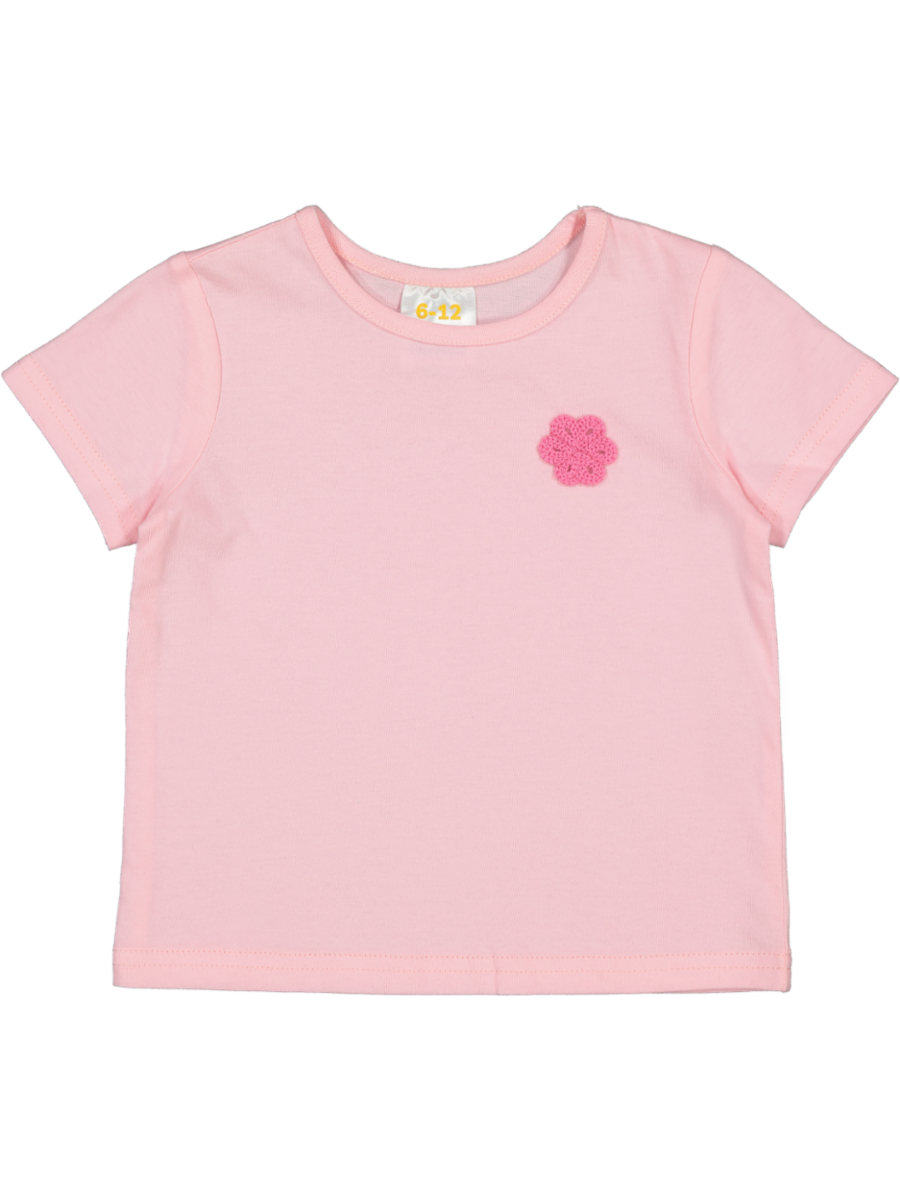 Pink Embroidered T-Shirt