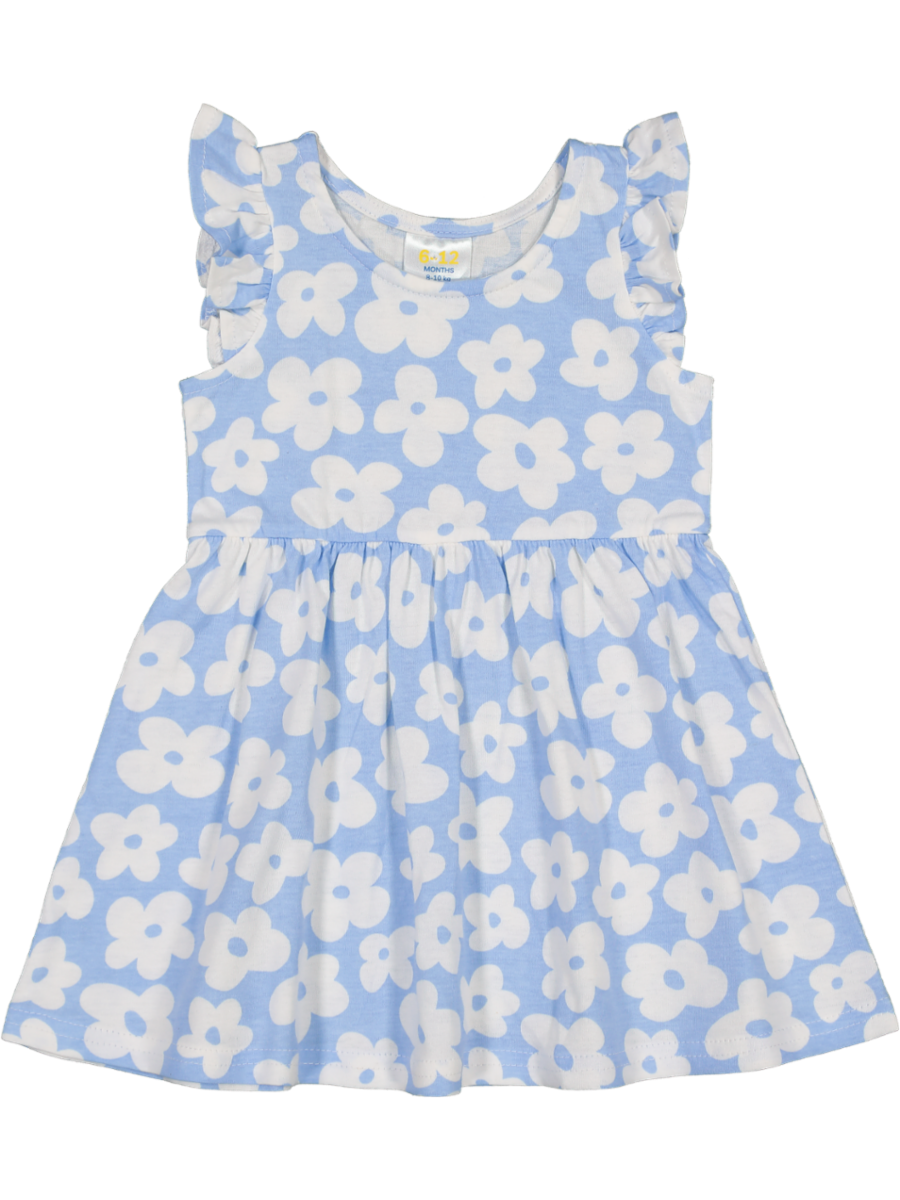 Blue Floral Summer Dress
