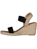 Black Wedge Sandals