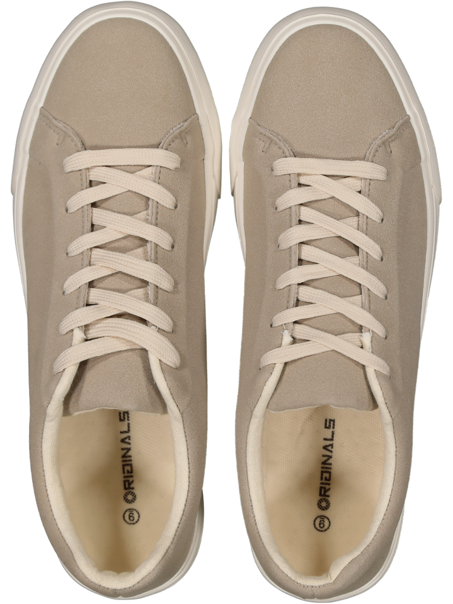 Natural Colour Lace Up Sneakers