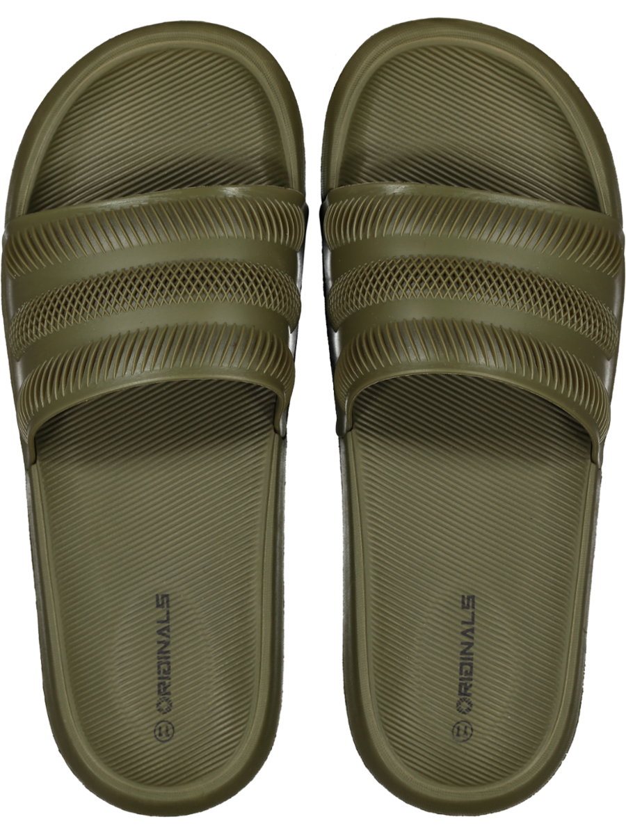 Olive Green Slider Sandals