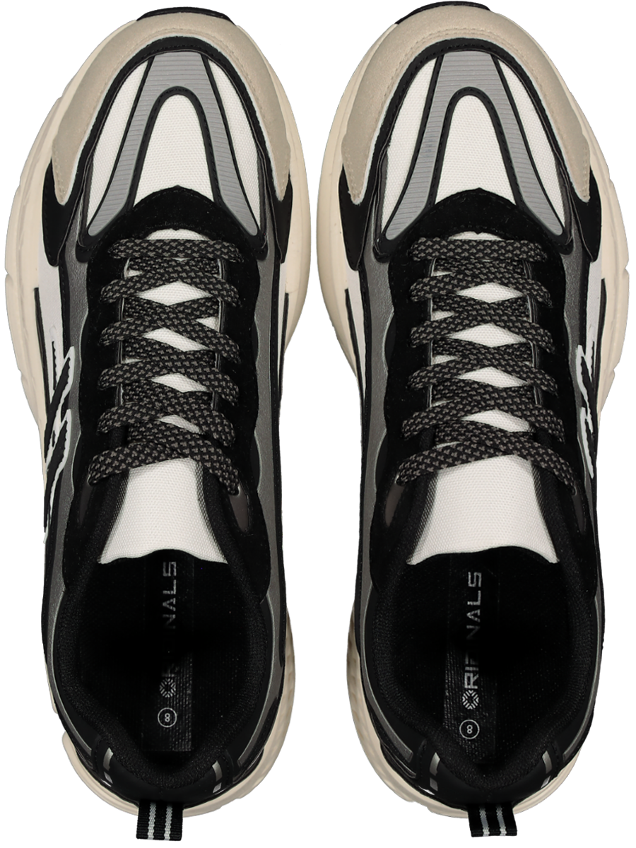 Black And White Athleisure Sneakers