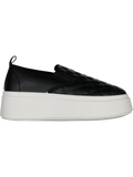 Black And White Slip On Sneaker