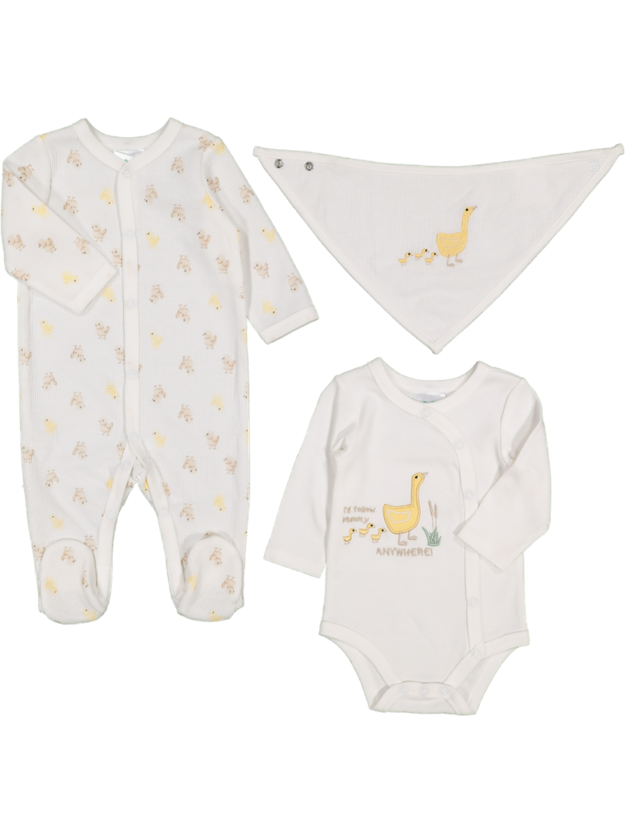 3 Piece Romper And Bodyvest Set