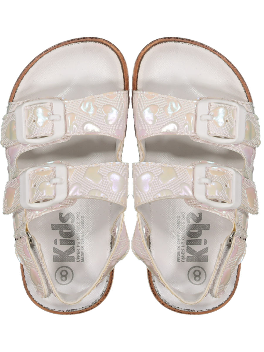 Double Strapped White Sandals