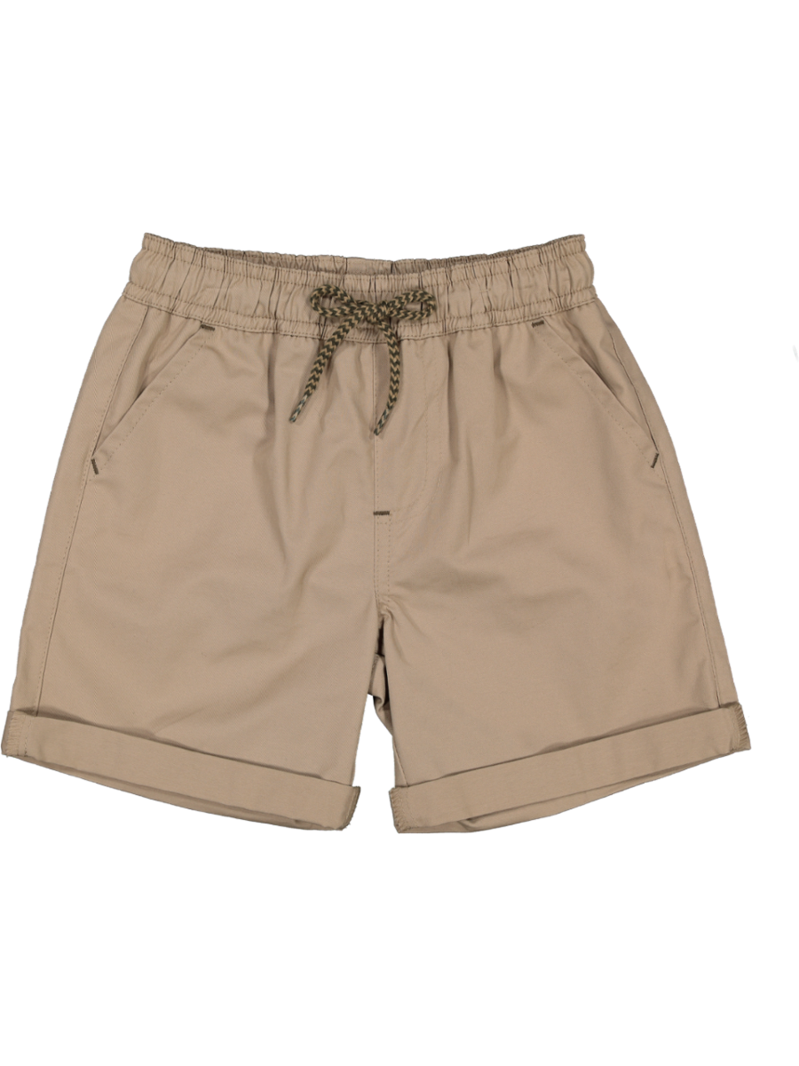 Beige Twill Shorts