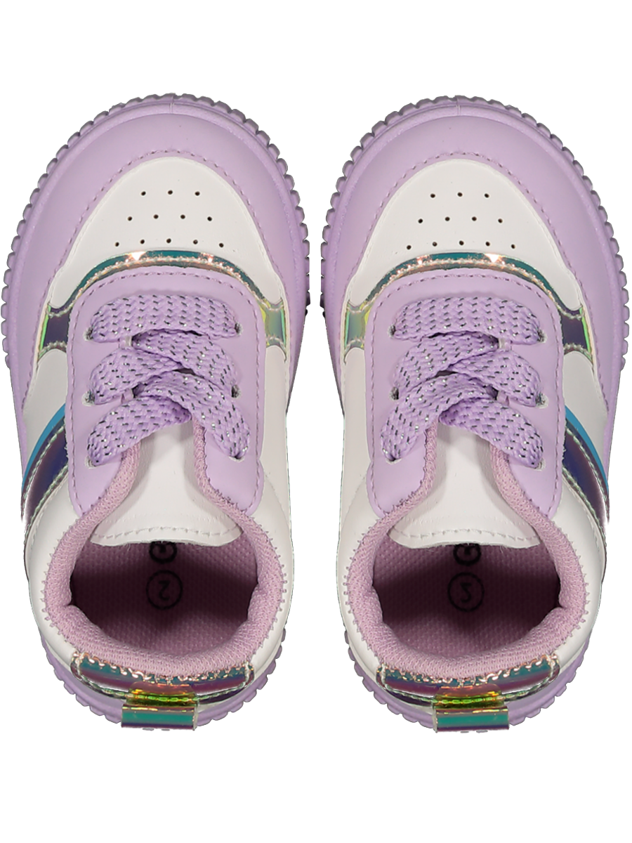 Purple And White Sneakers