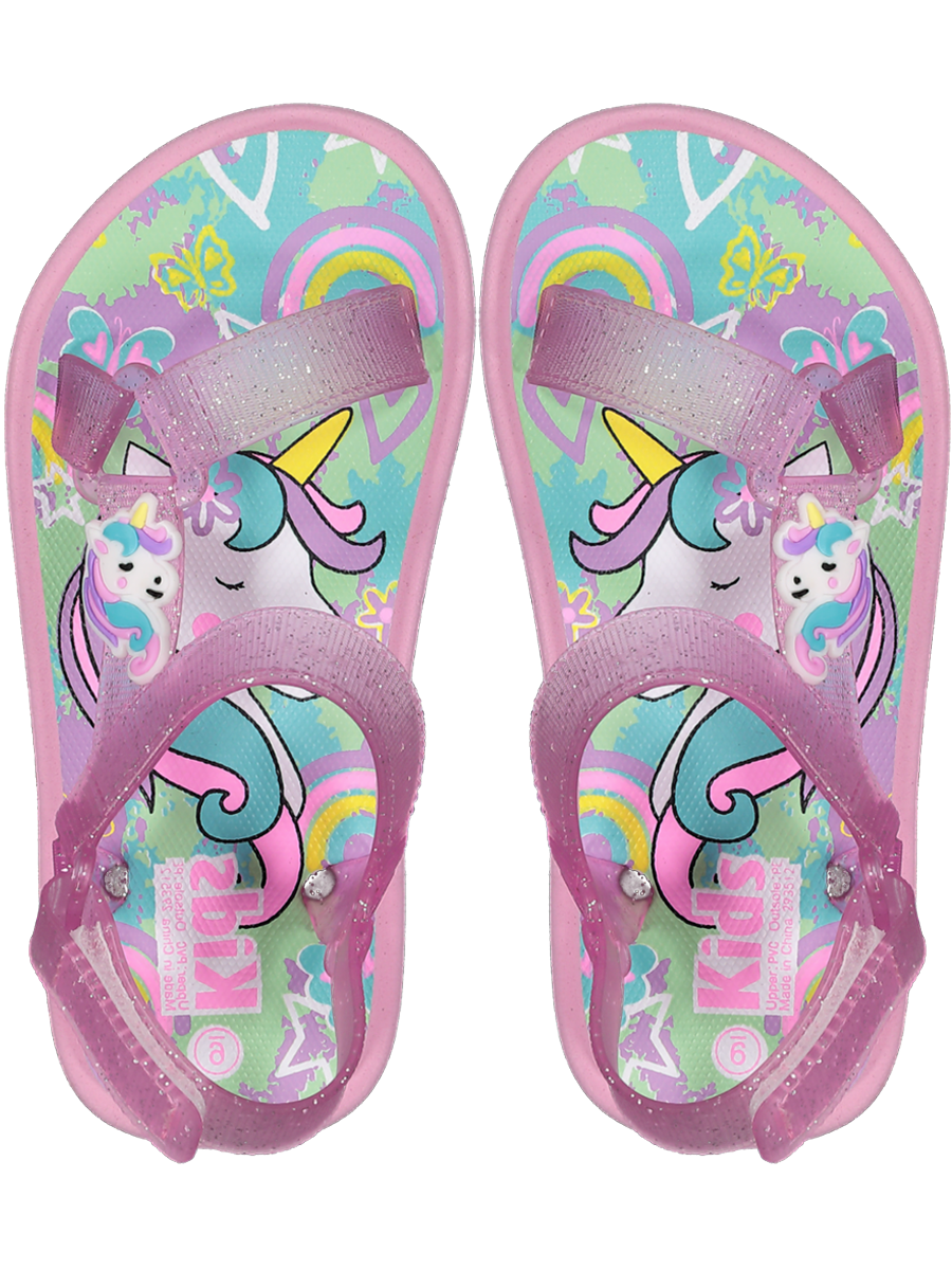 Pink Unicorn Trekker Sandals