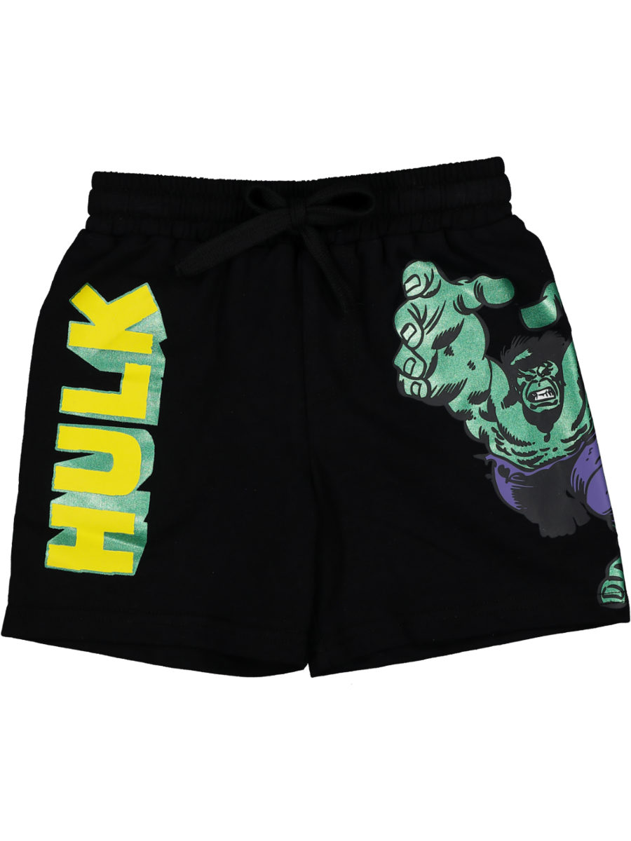 The Incredible Hulk Black Knit Shorts