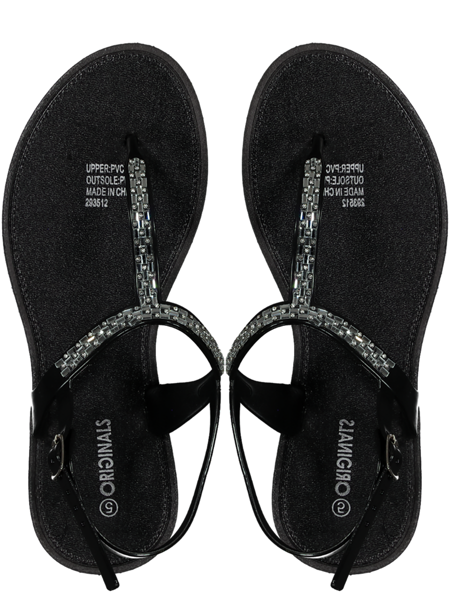 Black Slingback Sandals