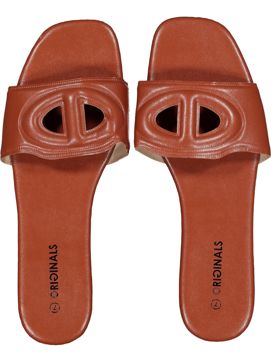 Basic Faux Leather Mule Sandals