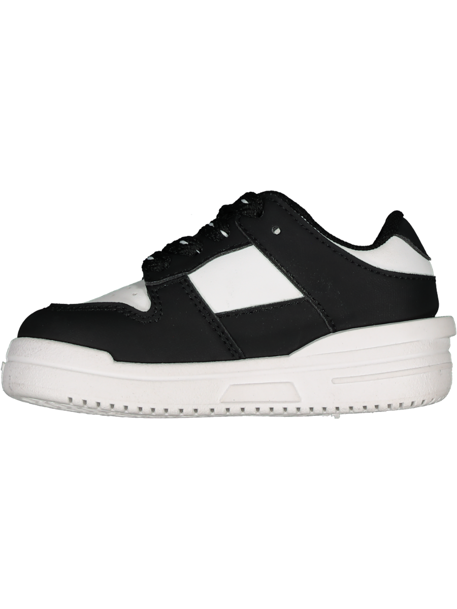 Black And White Low-Top Sneakers