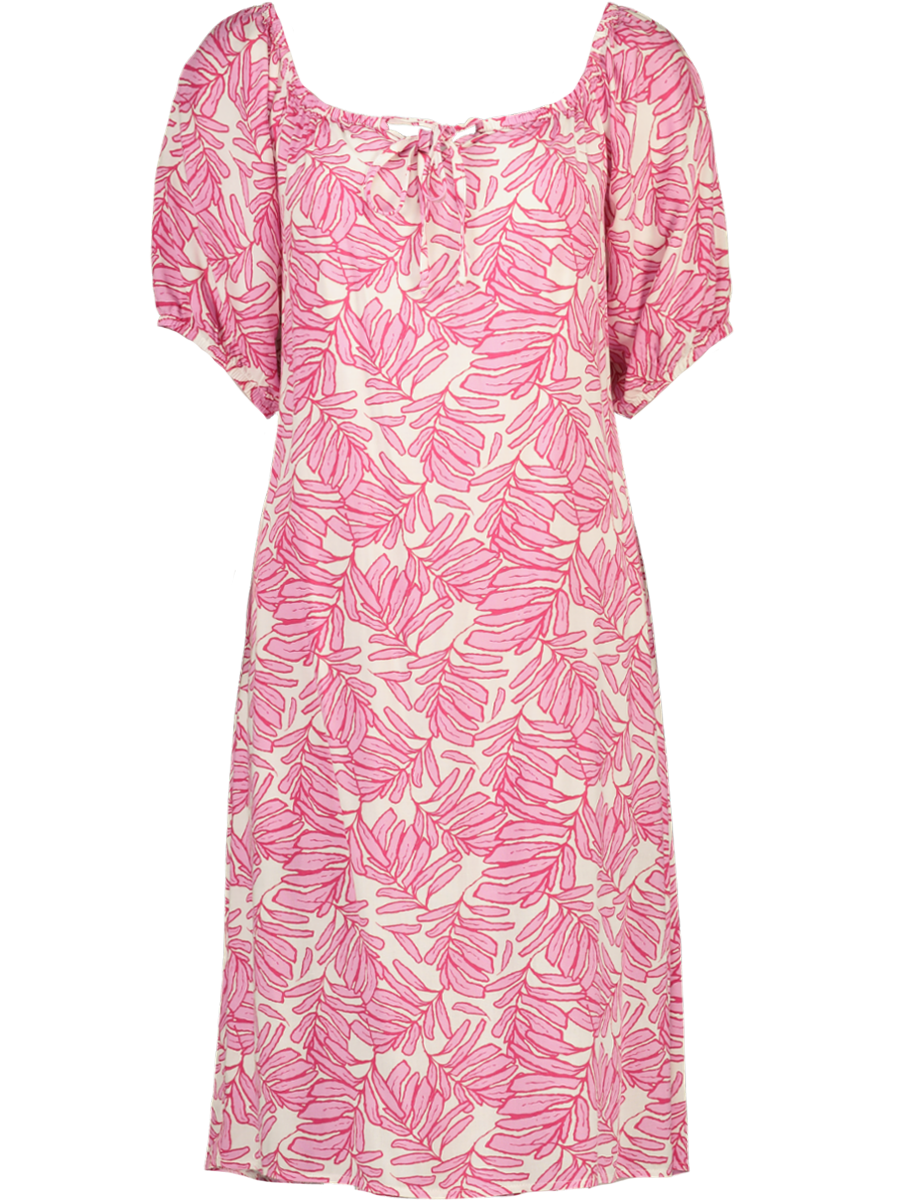 Pink Floral Midi Dress