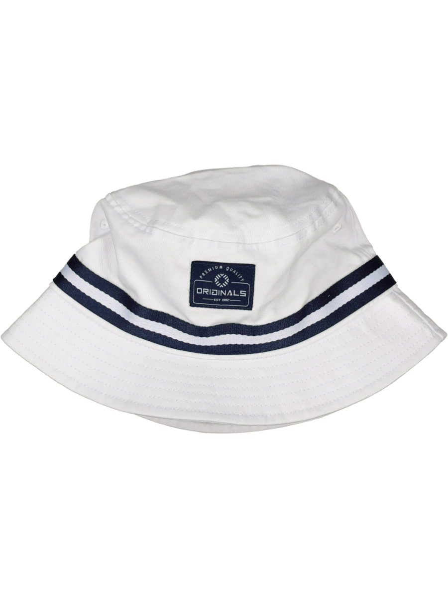 White And Blue Bucket Hat