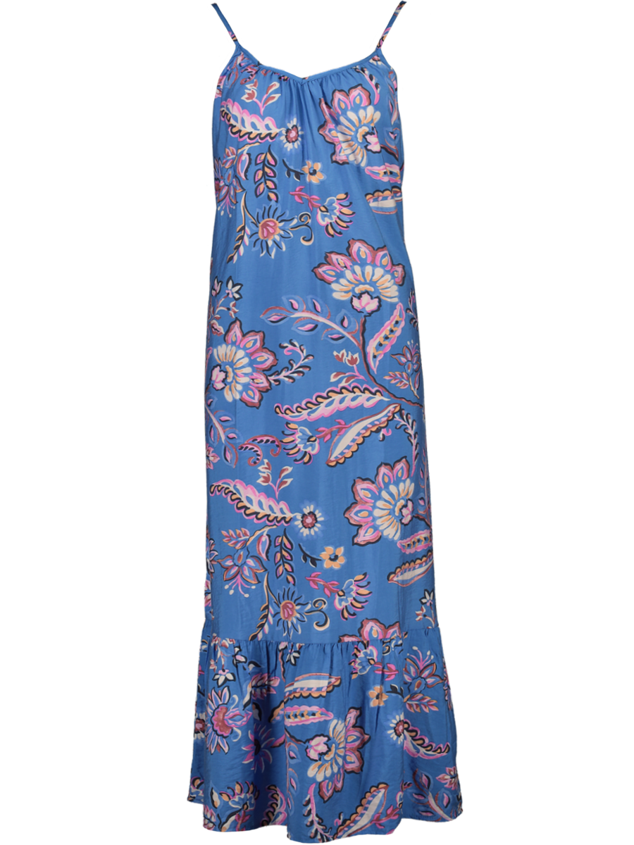 Blue Floral Woven Dress