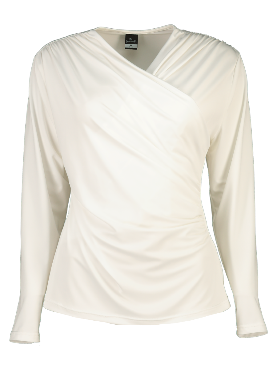 Draped V-Neck Smart Top