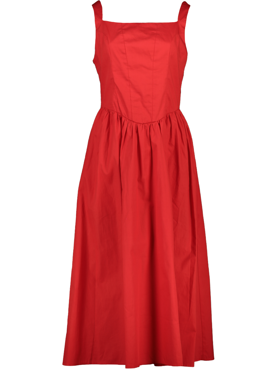 Red Midi Smart Dress