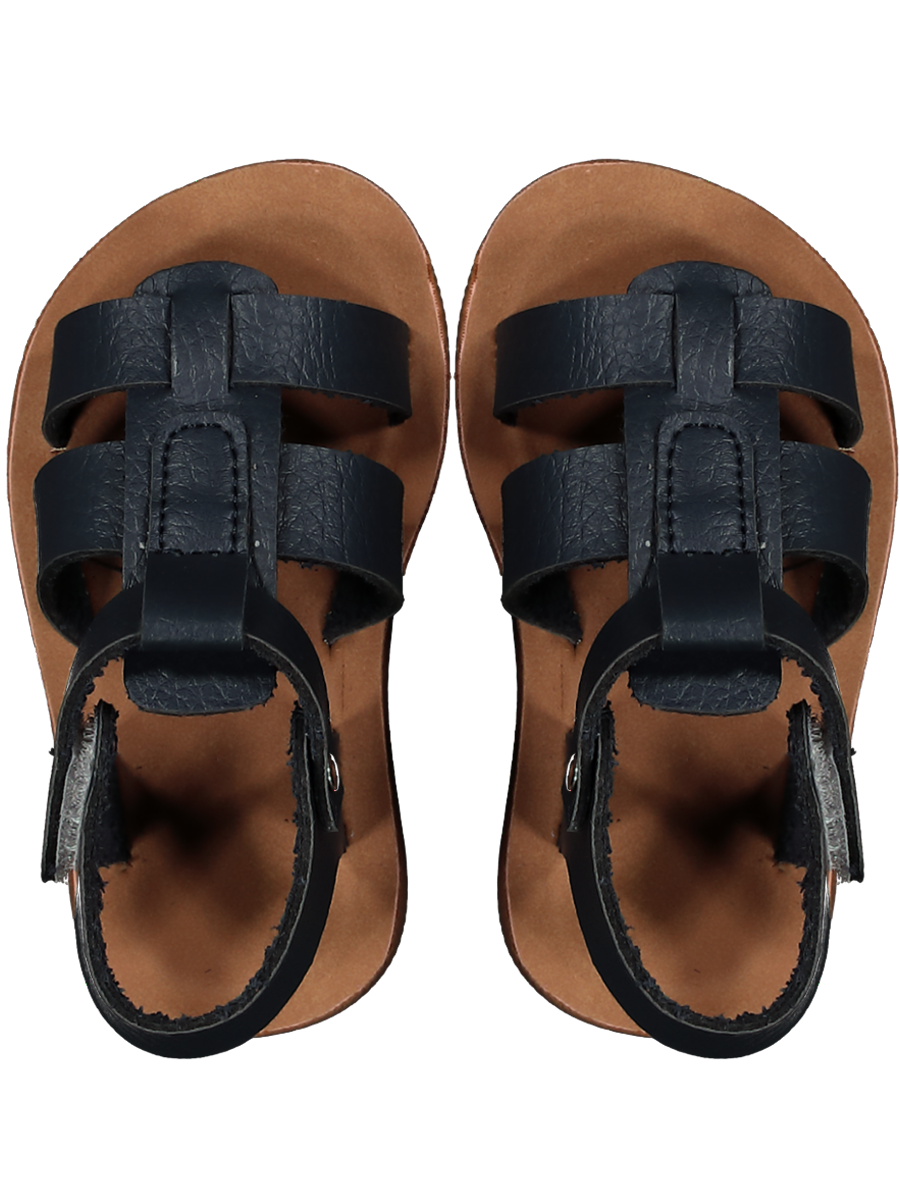 Faux Leather Strap-On Sandals