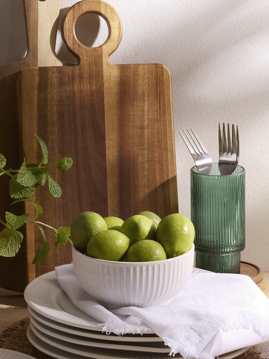 Green Stackable Glass