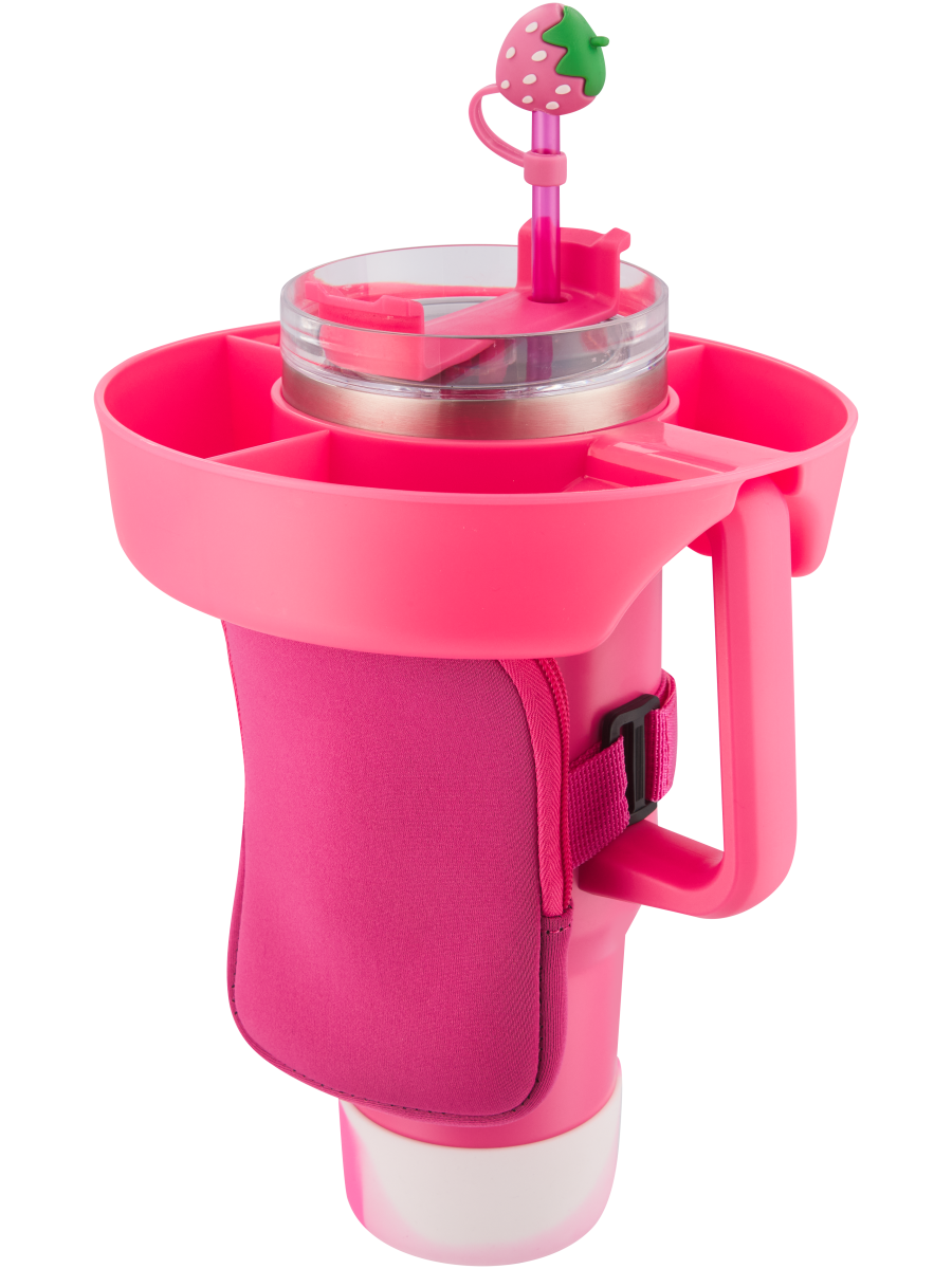 Pink Bottle Snack Tray