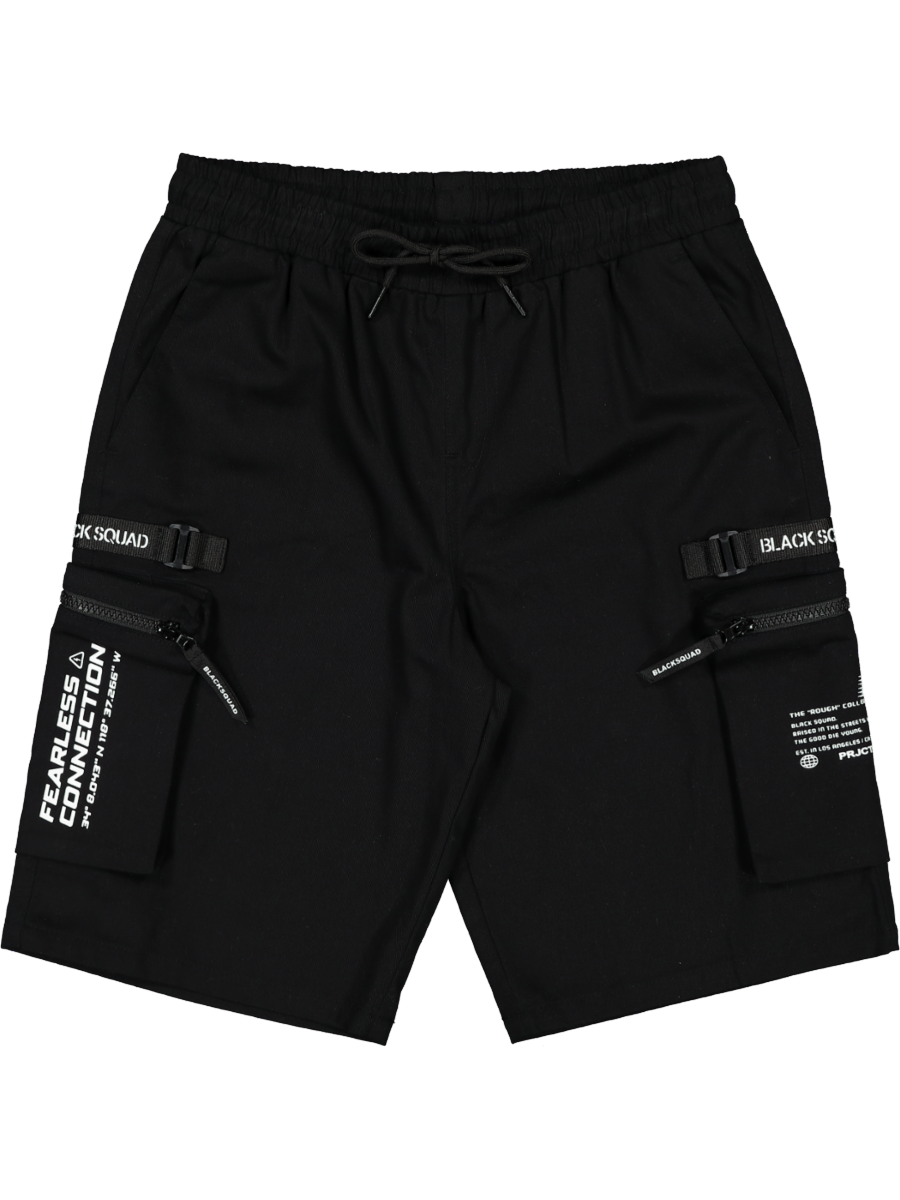 Black Cargo Shorts