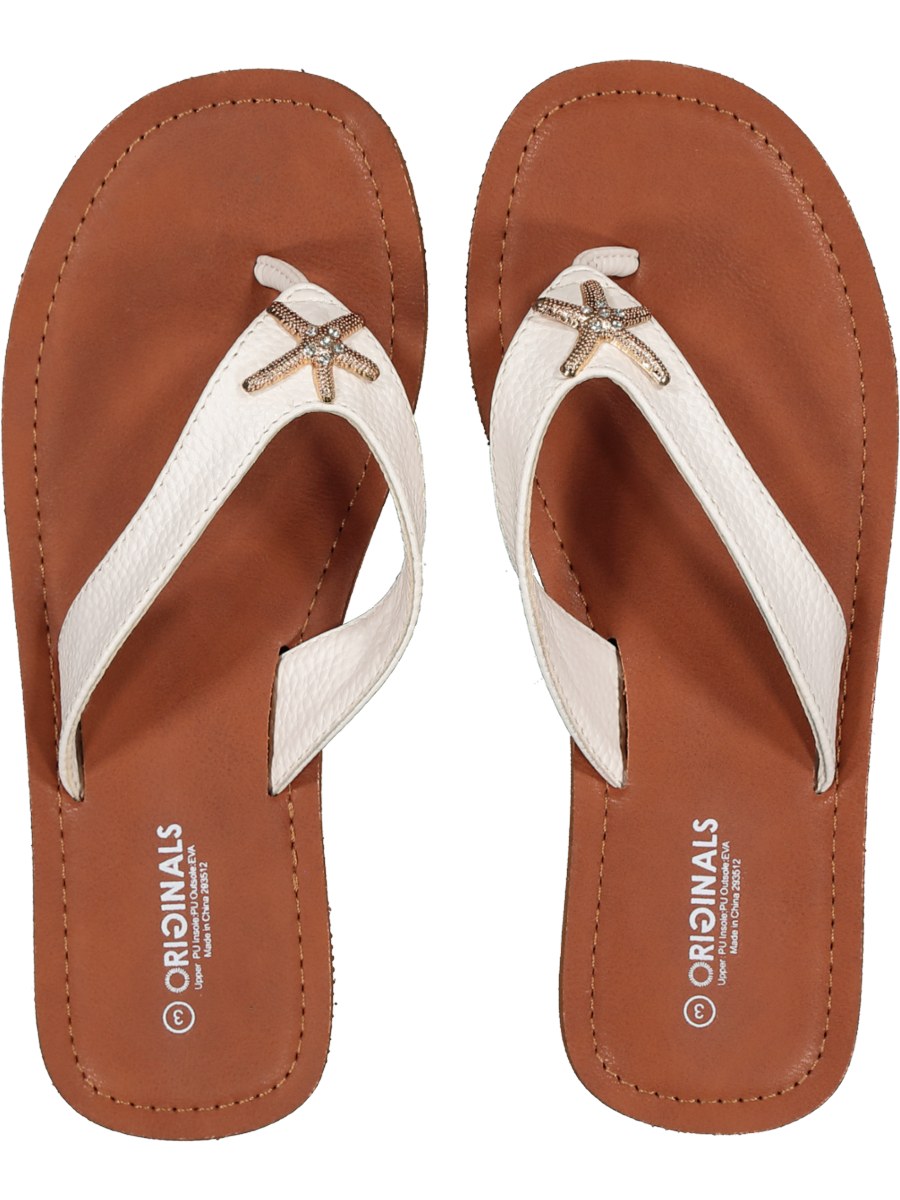 Fashion Faux Leather Flip Flops