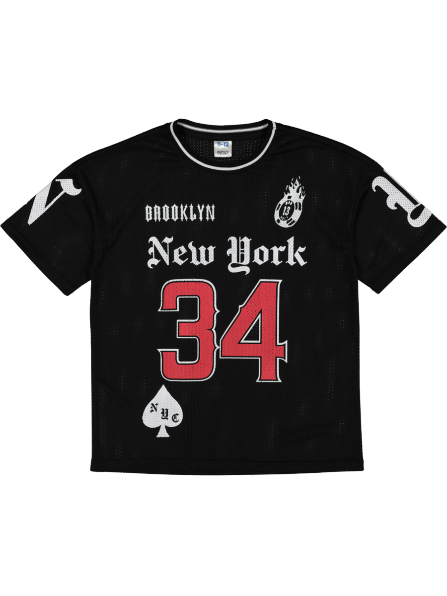 Black Printed Basketball T-Shirt