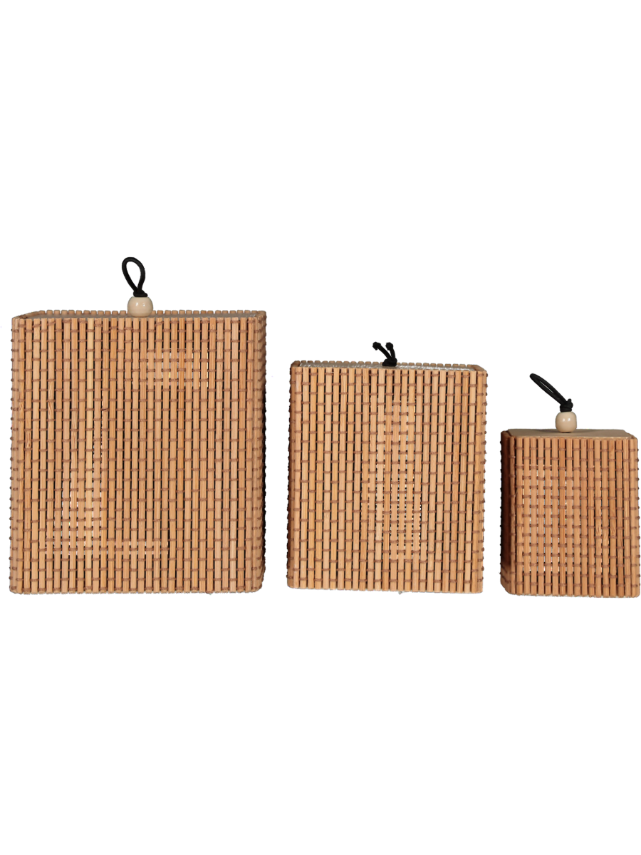 Bamboo 3 Holder Storage Set