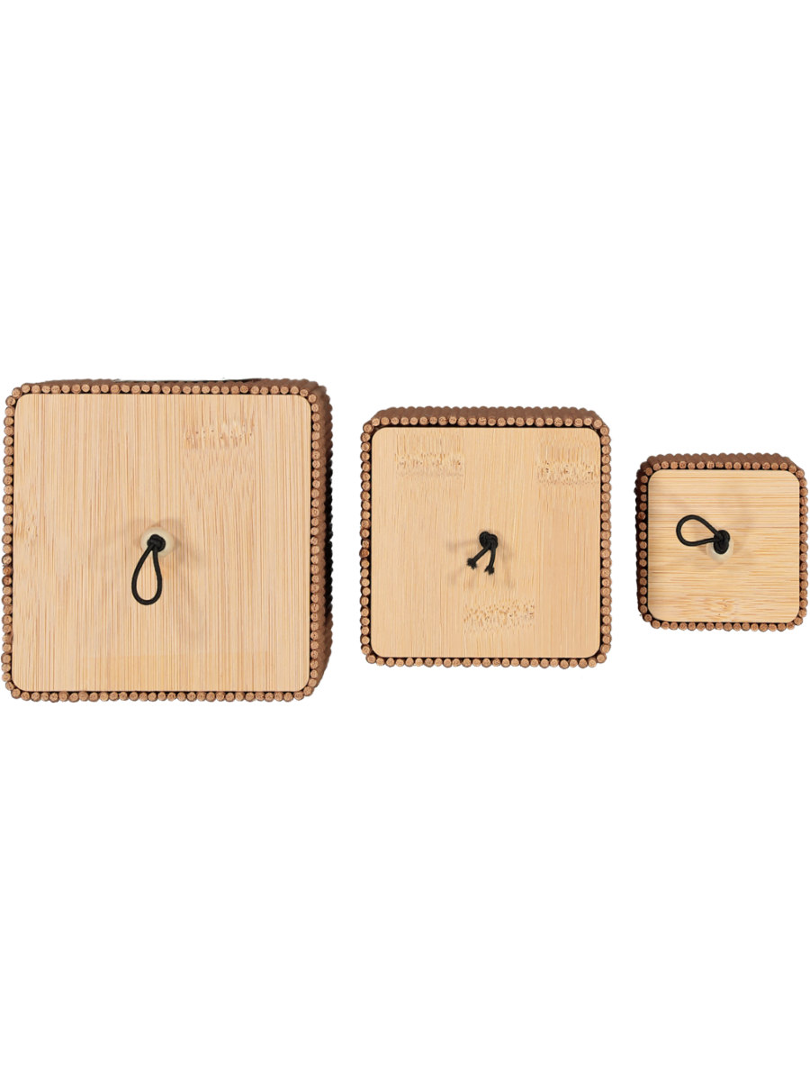 Bamboo 3 Holder Storage Set