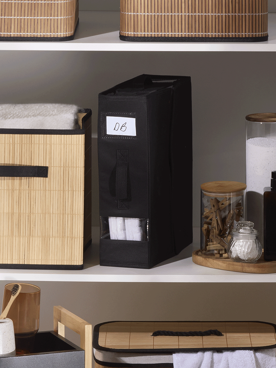 Black Foldable Bed Sheet Organiser