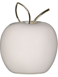 White And Gold Ceramic Apple