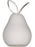 White And Gold Ceramic Pear